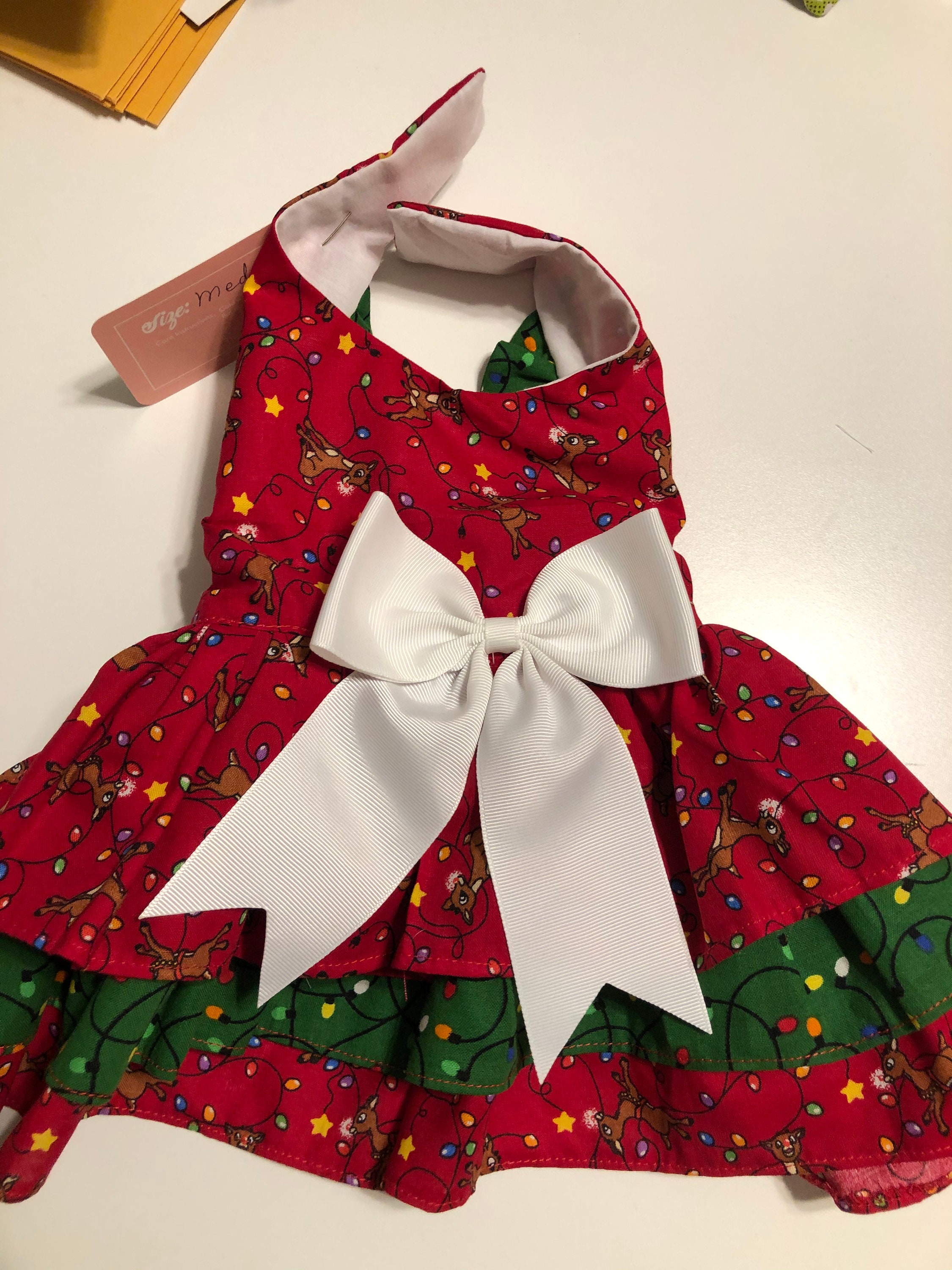 Dog Dresses - Rudolph! - Etsy