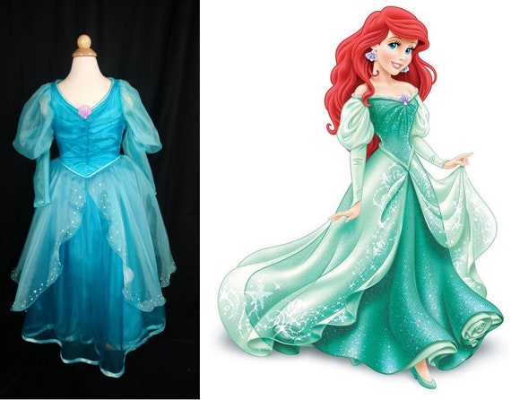 ariel green dress costume