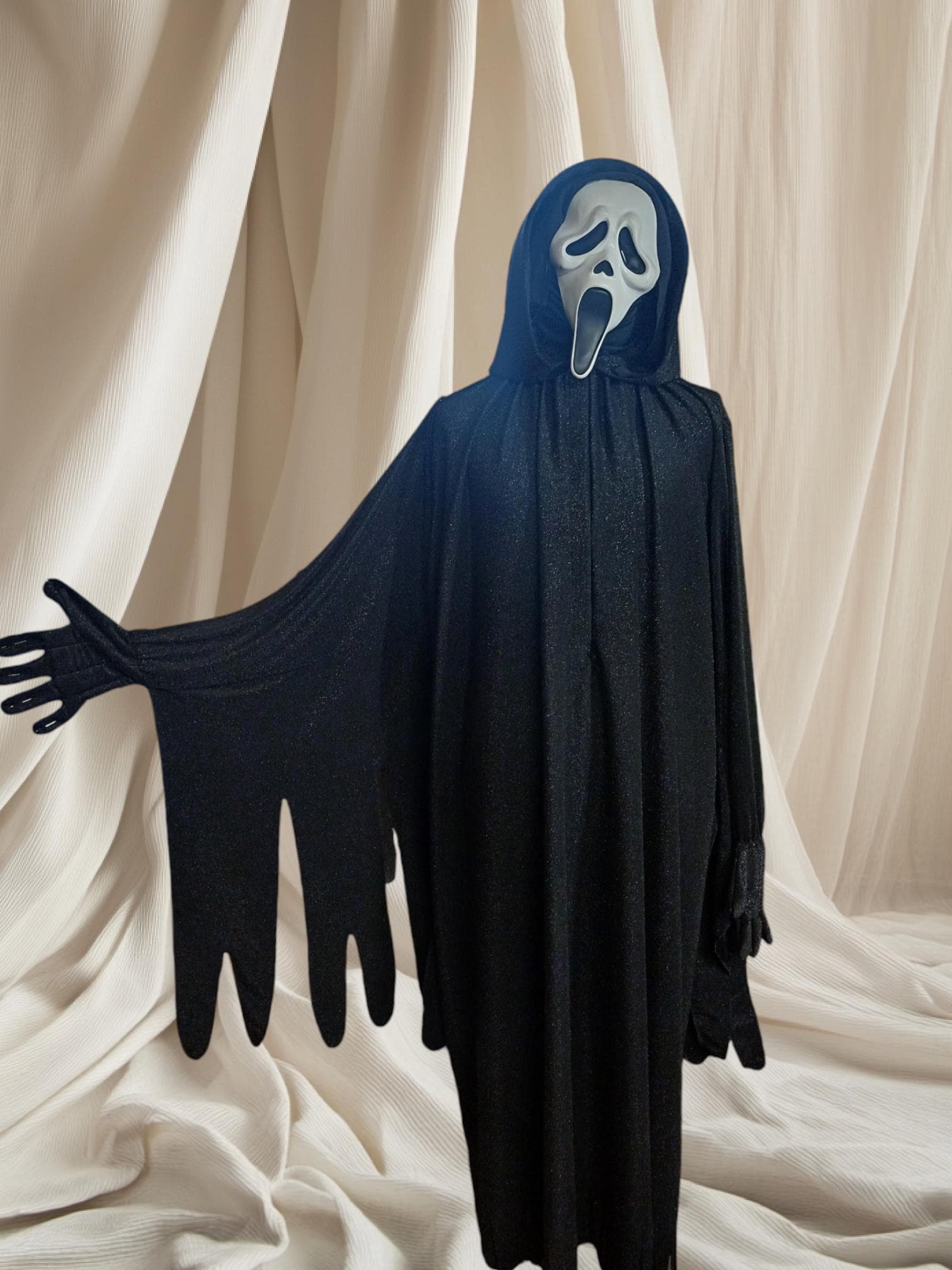 Scream Ghost Face Costume スクリーム コスチューム Official Scream Ghost Face Fancy Dress Costume & Blink Mask