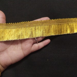 op maat gesneden Indiase metallic gouden kleurversiering, gouden kettingrand, zigeunerbohoboho-rand, groothandelrand, naaigaren, sari-rand.