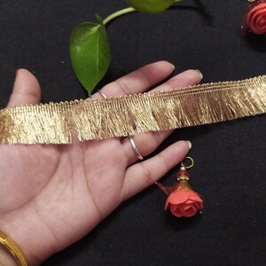 op maat gesneden Indiase koperkleur kwastjes Trim Chainette Fringe Gypsy Boho Boho Trim gebruikt in ander ontwerp in meerdere artefacten