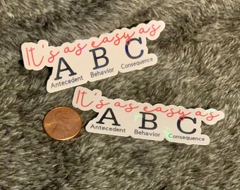 ABCs funny ABA sticker