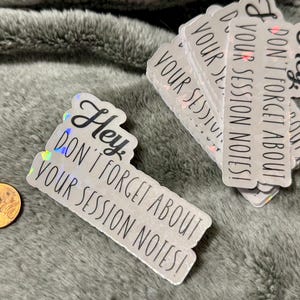 Session note sticker