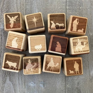 Nativity blocks, children's Nativity scene, Nativity blocks for children