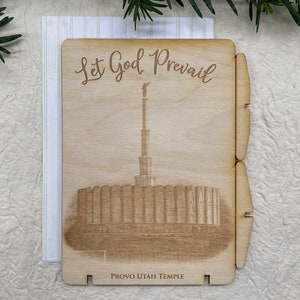 kaarten, Provo Temple kaart, geluk kaart, dankbaarheid kaart, inspiratie kaart, geven bedankt kaart, laser gegraveerde kaarten, PCS026