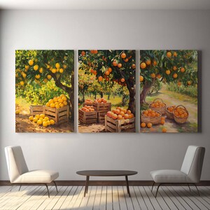 Citrus Orchard Prints Set of 3: Vintage Farmhouse Kitchen Wall Art Digital Download 12