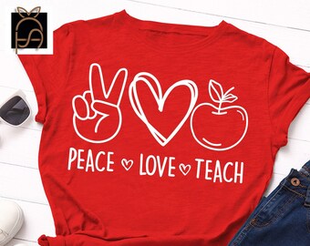 Free Free 169 Peace Love Teach Svg Free SVG PNG EPS DXF File