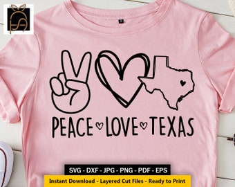 Download Texas Love Svg Etsy