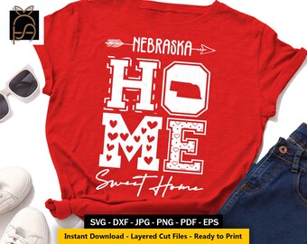 Download Nebraska Heart Svg Etsy
