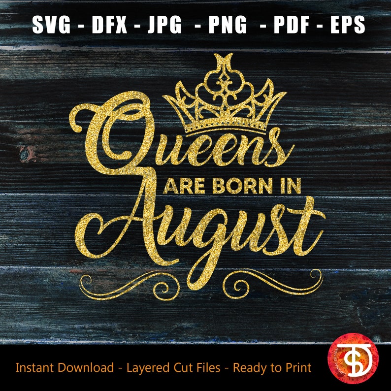 Download August girl svg Queens are born svg August birthday svg | Etsy