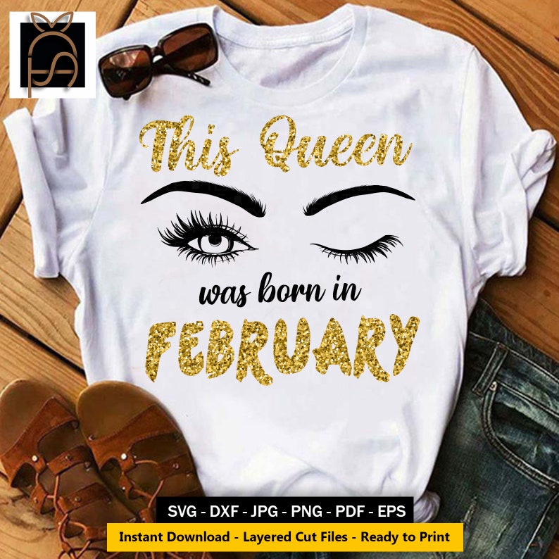Download February girl svg Queens are born svg February birthday ...