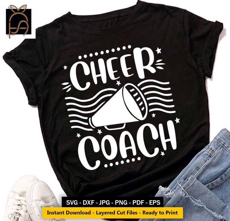 Cheerleader Svg Cheer Coach Svg Silhouette Cameo Cricut | Etsy