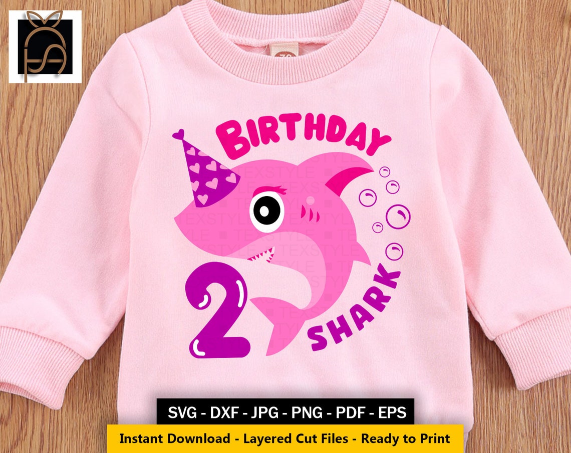 Download 2nd Birthday Shark svg I am 2 svg 2nd shark svg Second | Etsy