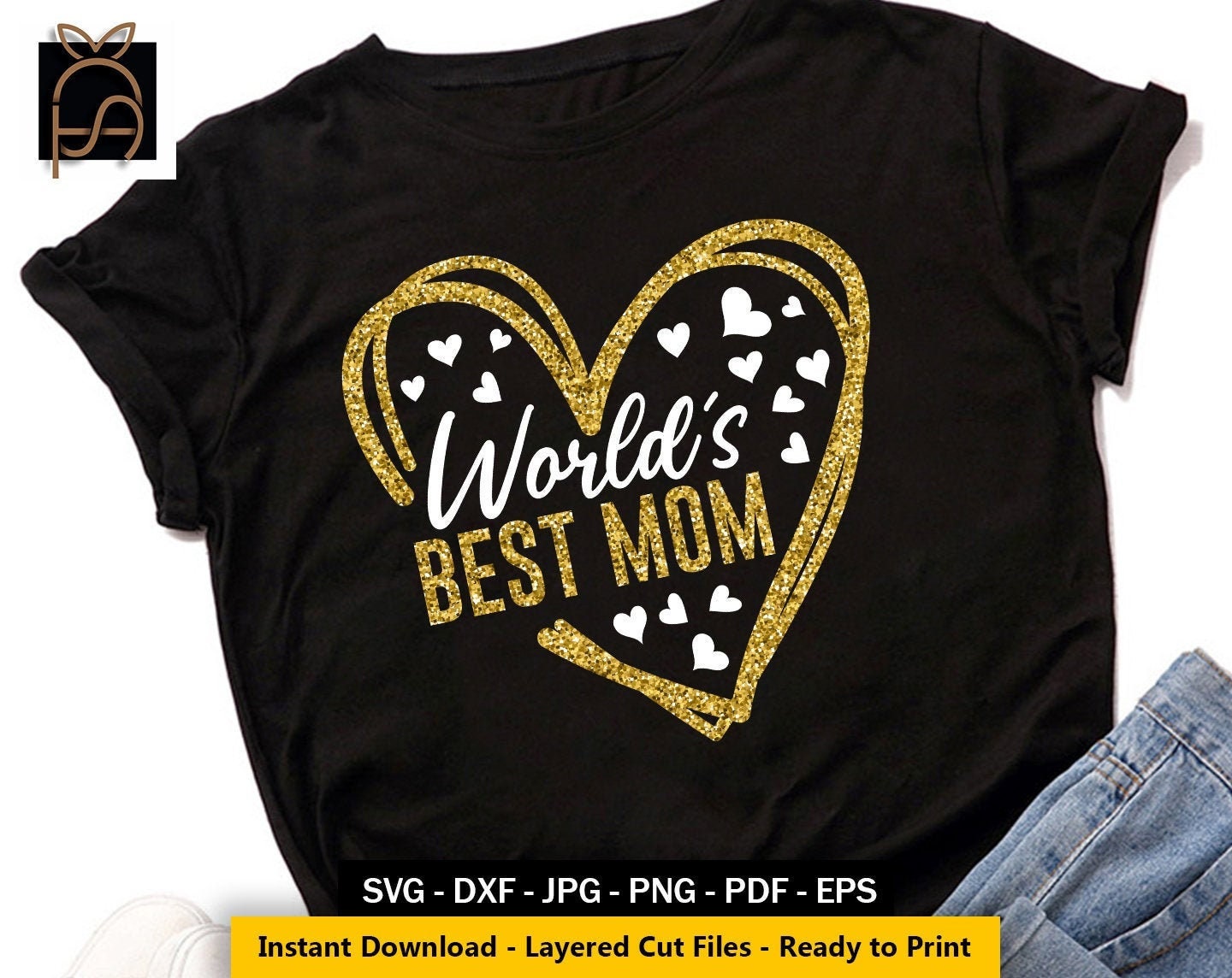 Download World's Best Mom svg Mom svg Best Mama svg Doodle Heart | Etsy