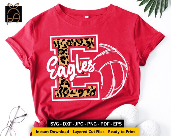 Leoapard Eagles SVG Eagles Volleyball Svg Eagles Love Svg | Etsy