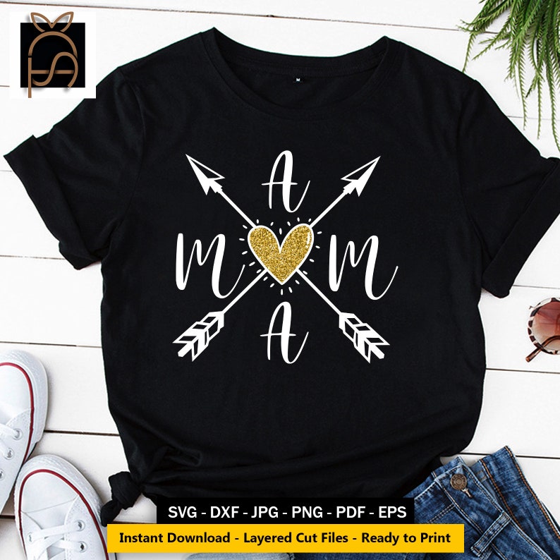 Download Mama with Arrows Svg Mom Love Svg Mom Life Mothers Day Svg ...
