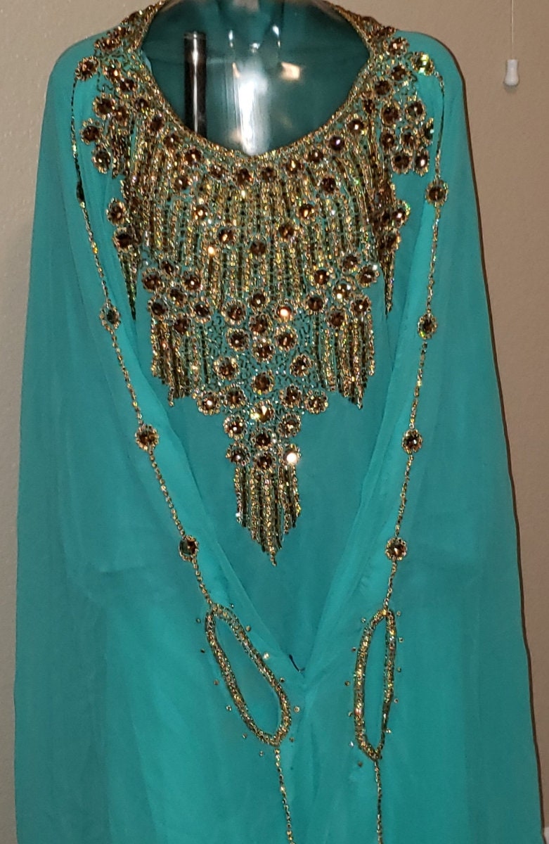 Kaftan With Silver Gold Embroidery main image 0