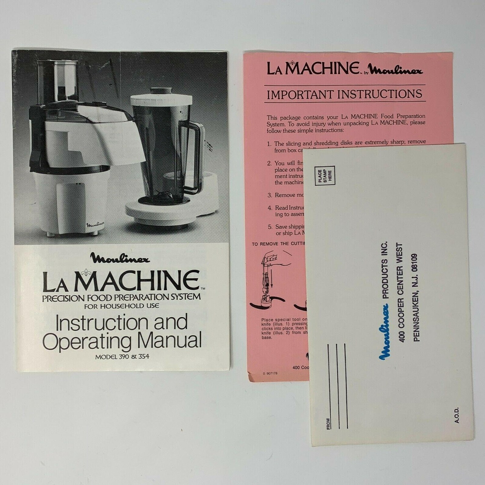 Moulinex La Machine Model 354 Instruction and Operating Manual Etsy