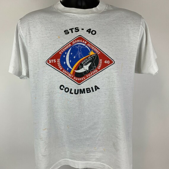 Vintage NASA STS-40 Columbia Space Shuttle T Shirt Mens Medium 