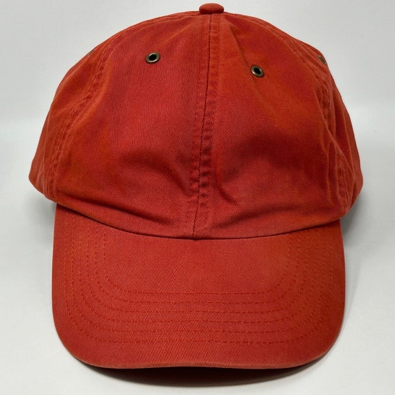 GAP Dad Hat Vintage 90s Blank Plain Solid Red Str… - image 9