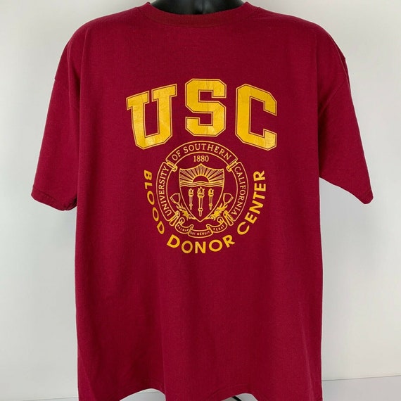 USC Trojans Got Blood Vintage 90s T Shirt XL NCAA… - image 2