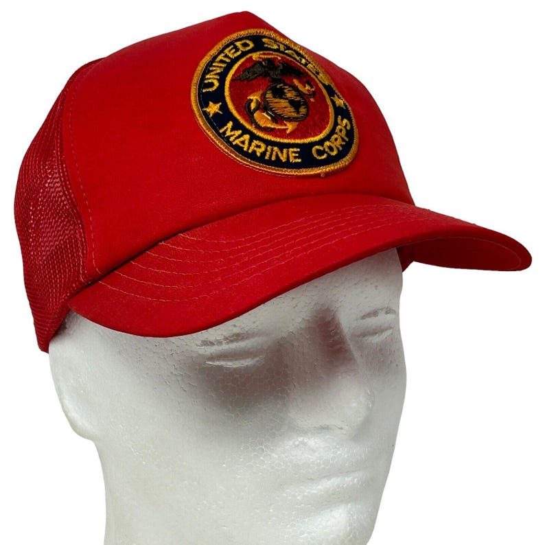 Casquette Trucker US Marine Corps Vintage Années 80 - Snapback à Mesh, Neuve Sans étiquette