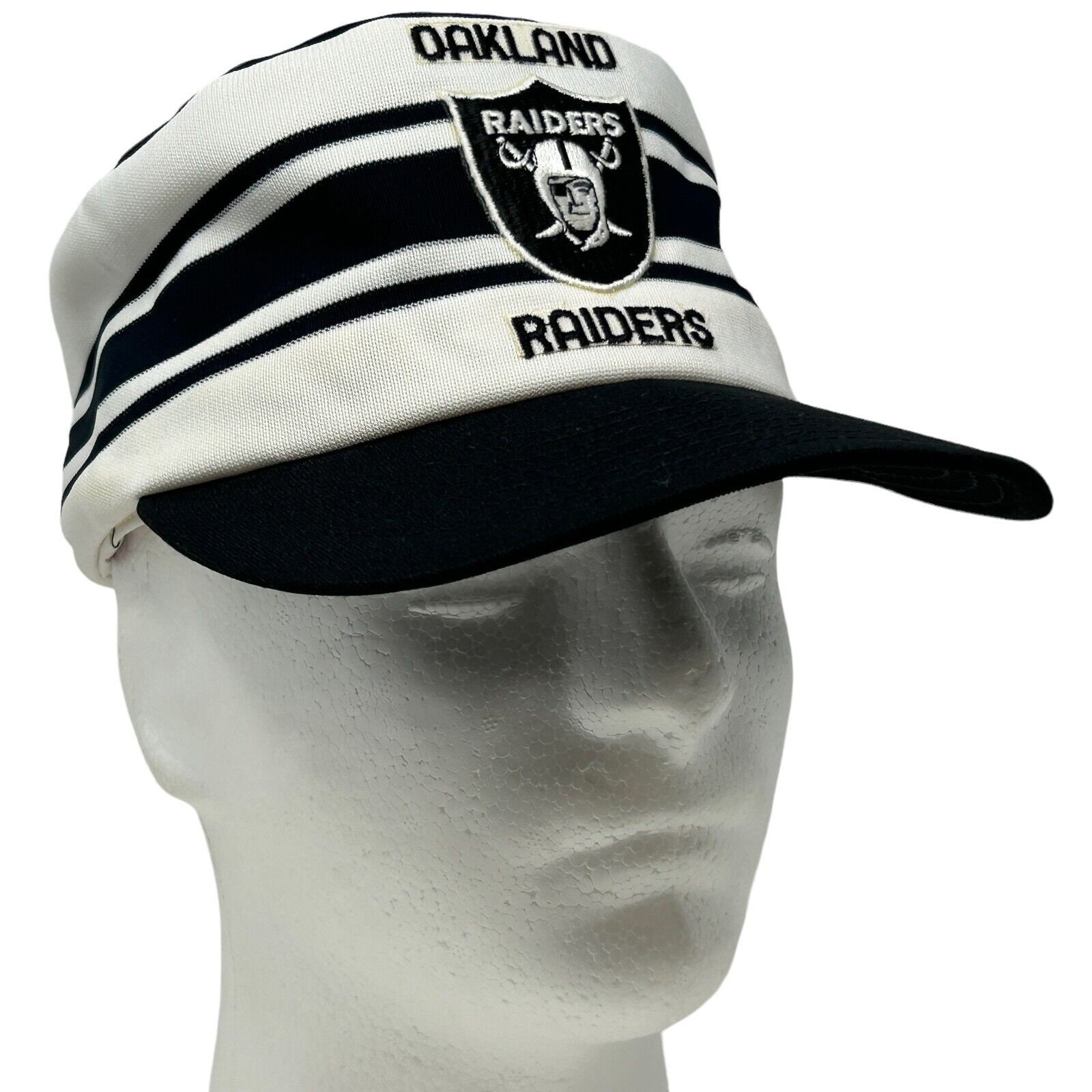 Oakland Raiders Pillbox Cap Vintage 70s 80s NFL Football Las Vegas Baseball  Hat