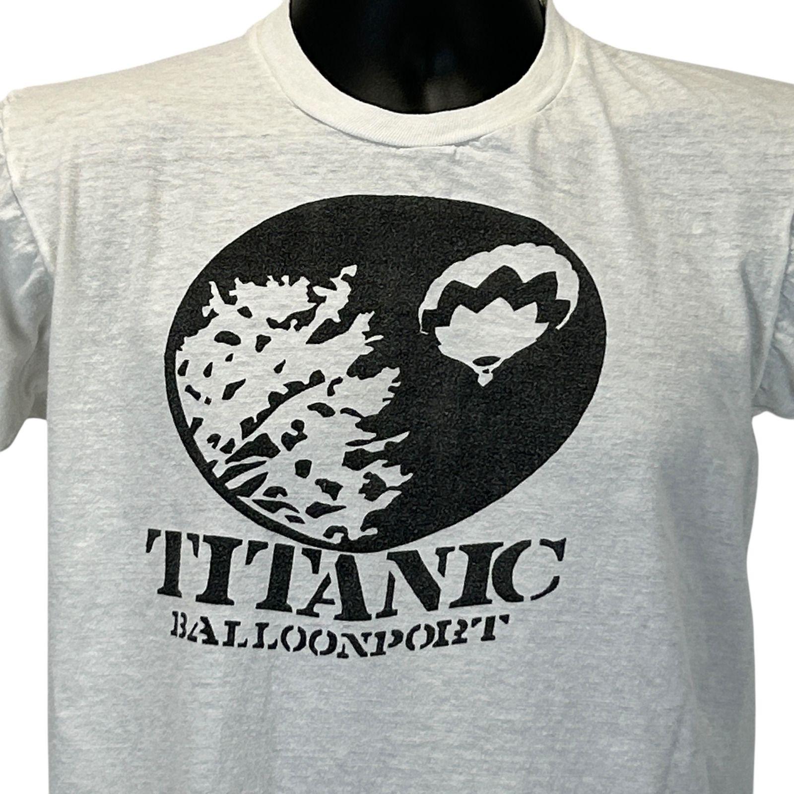 Vintage Titanic Balloonport Hot Air Balloon T Shirt Mens Small 70s 