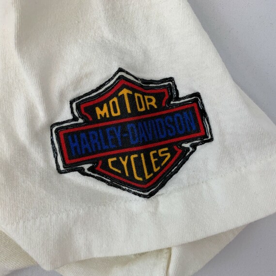 Harley Davidson Hand Painted Vintage 80s T Shirt … - image 3