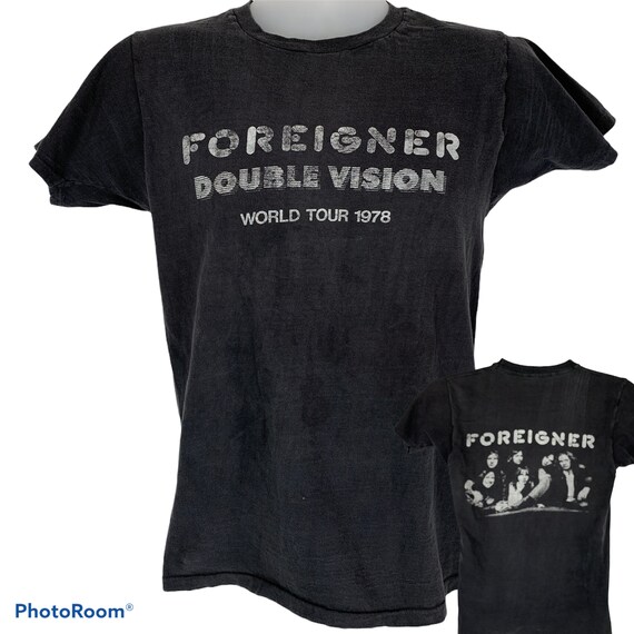 Vintage Foreigner 1978 Tour Small T-Shirt Double V