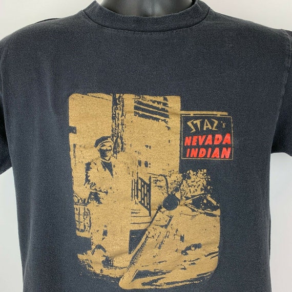 Stazs Nevada Indian Vintage 90s T Shirt Medium Mo… - image 5