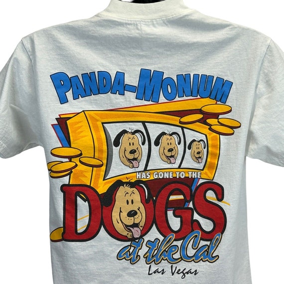 Dogs At The Cal California Casino Vintage 90s T S… - image 1