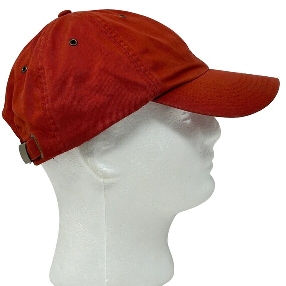 GAP Dad Hat Vintage 90s Blank Plain Solid Red Str… - image 7