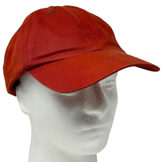 GAP Dad Hat Vintage 90s Blank Plain Solid Red Str… - image 1