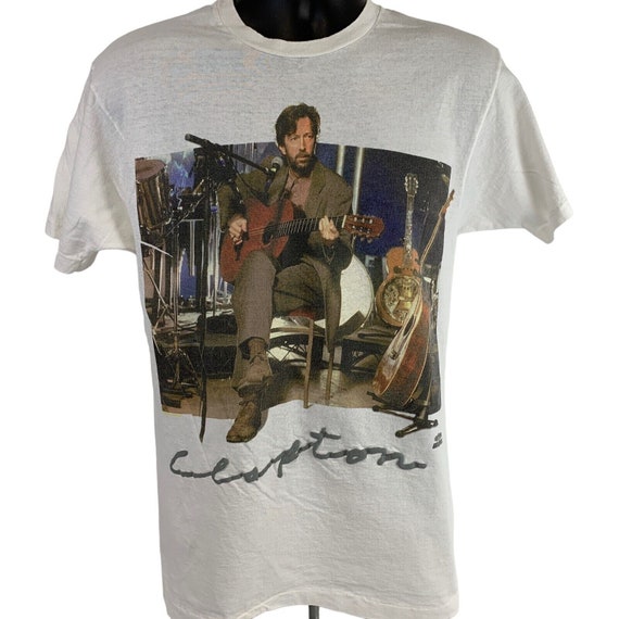 Vintage Eric Clapton MTV Unplugged T Shirt Mens Medium Rock Band 