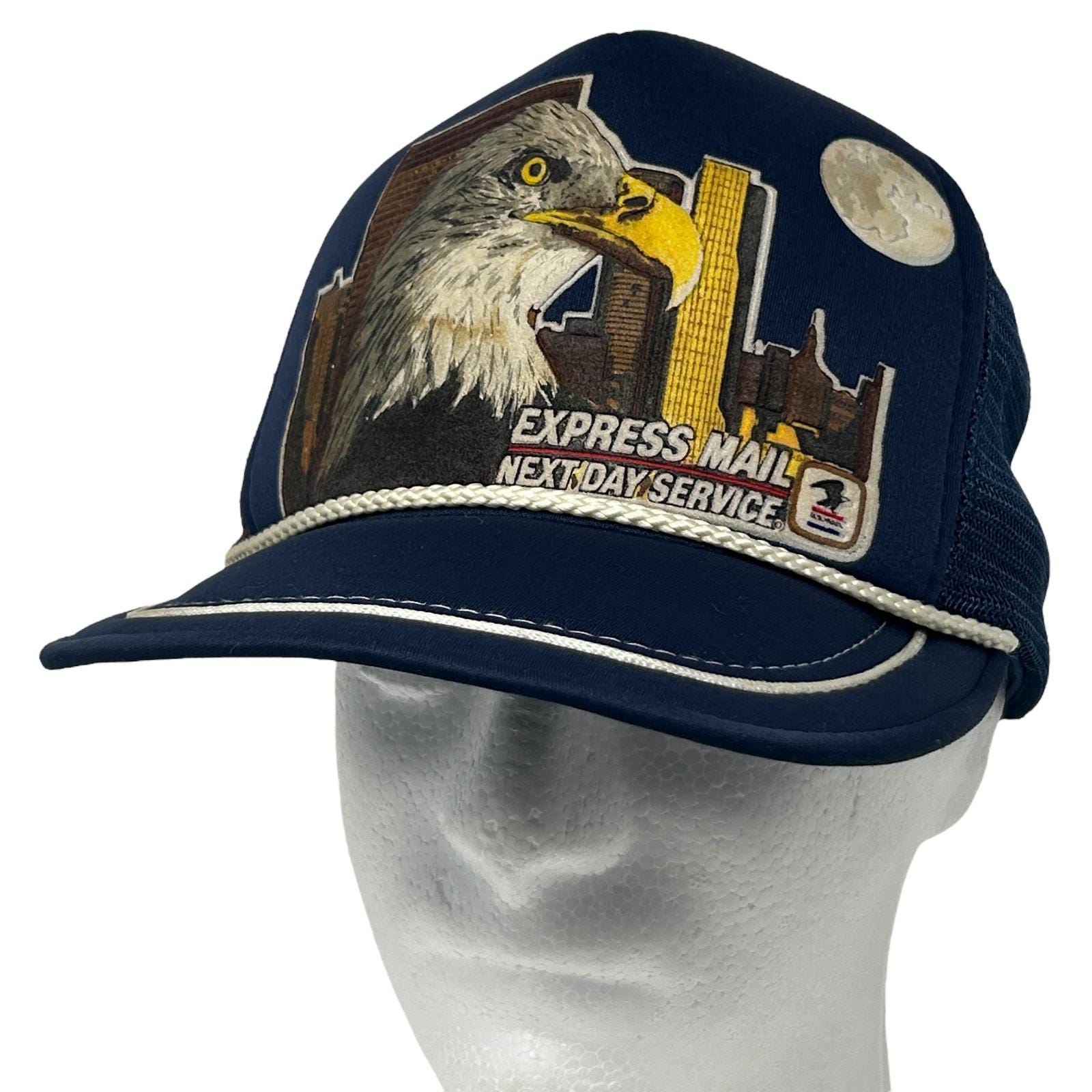 USPS Retro Vintage 80 Logo Office Postal Worker Trucker Mesh Postwoman Gear Hat Usps Baseball Cap - Etsy main image 3