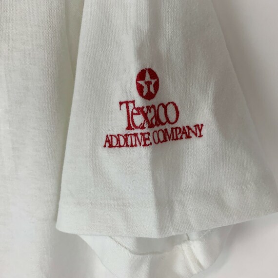 Texaco Vintage 90s Polo T Shirt Additive Company … - image 3