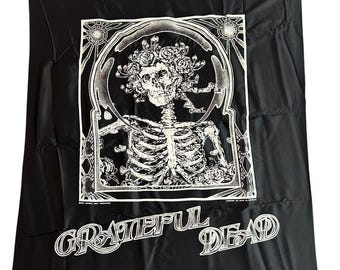 Tapeçaria vintage Grateful Dead em tecido para pendurar na parede, pôster Nikry, 40 x 45 polegadas.