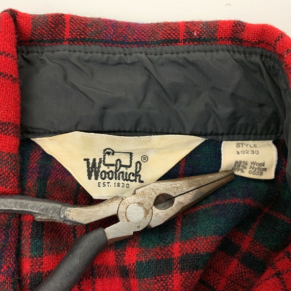 Woolrich Vintage 60s Plaid Flannel Button Front S… - image 5