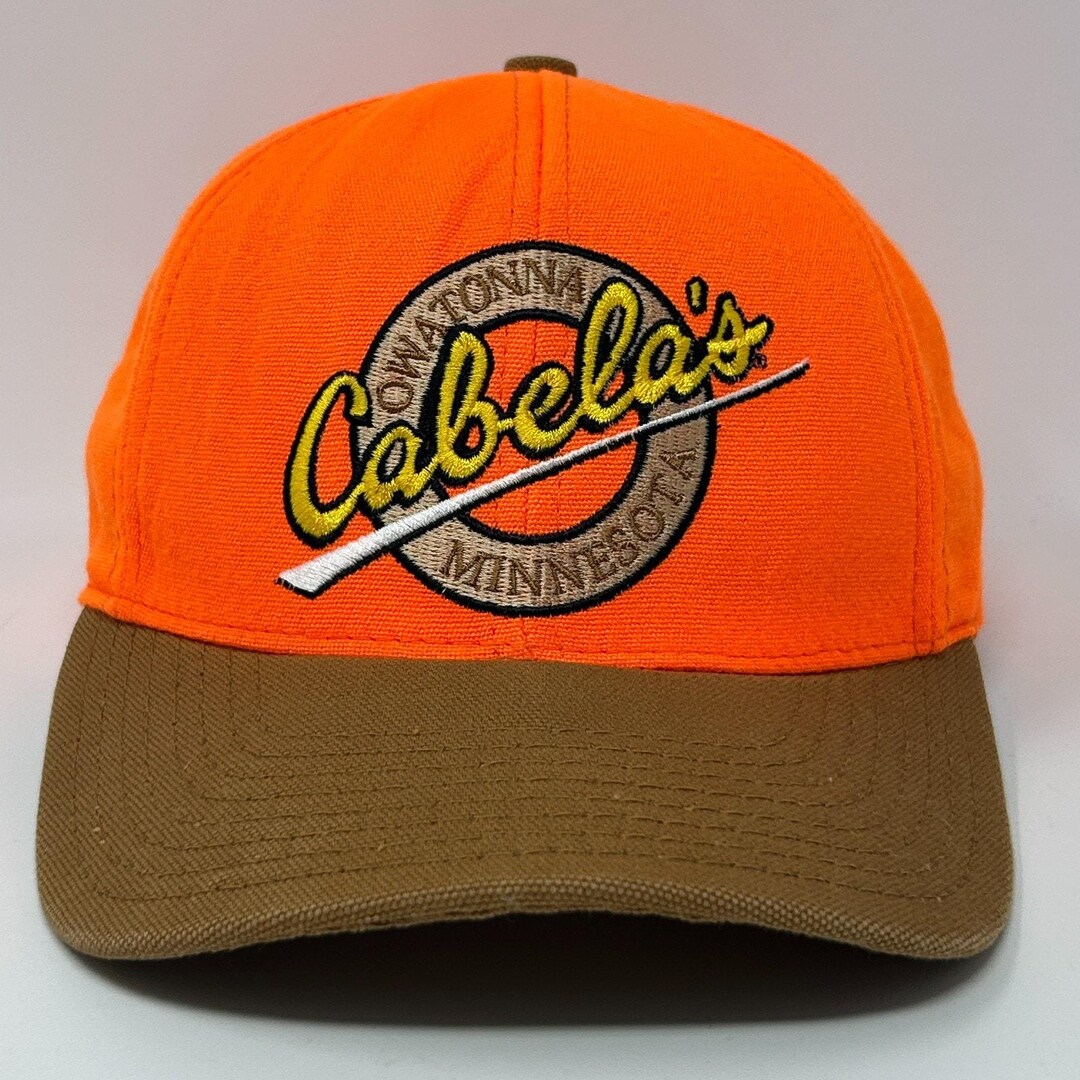 Vintage 90s Cabelas Hat Baseball Cap Owatonna Minnesota Strapback