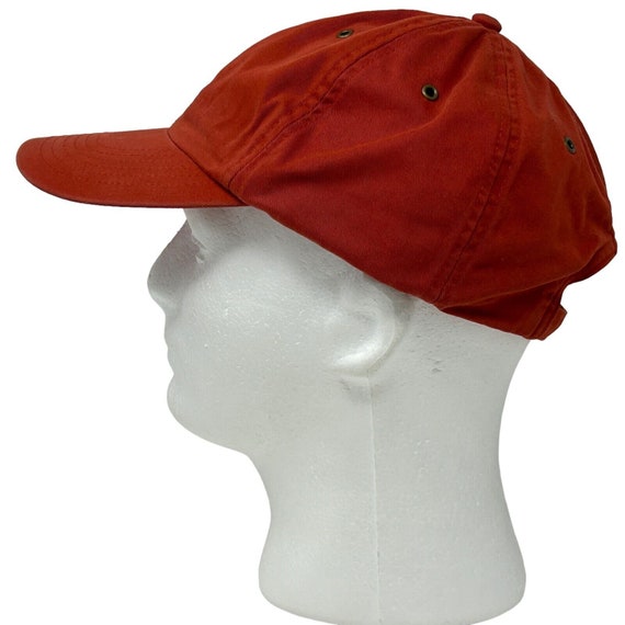 GAP Dad Hat Vintage 90s Blank Plain Solid Red Str… - image 6