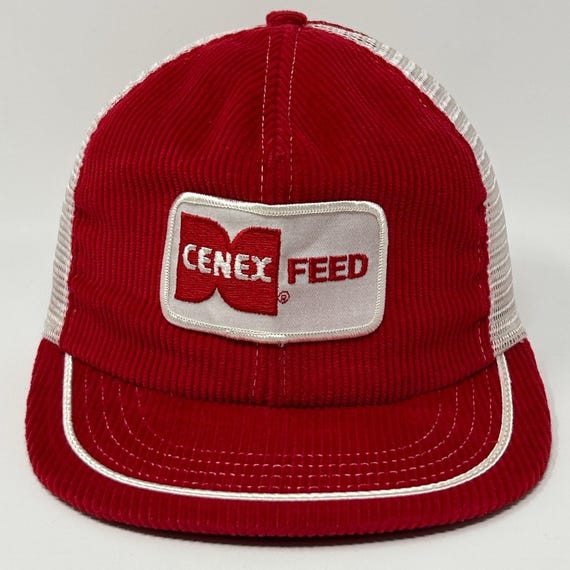 Vintage Cenex Feed Trucker Hat Cap Red 80s Farmer… - image 9