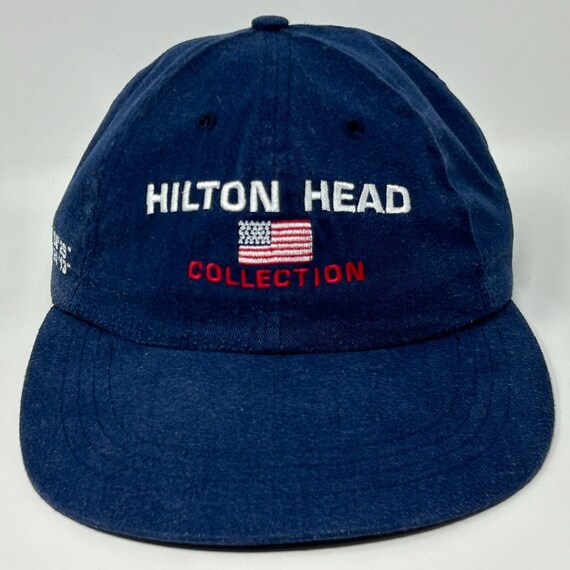 Hilton Head Collection Vintage 90s Dad Hat Blue I… - image 9
