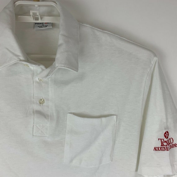 Texaco Vintage 90s Polo T Shirt Additive Company … - image 5