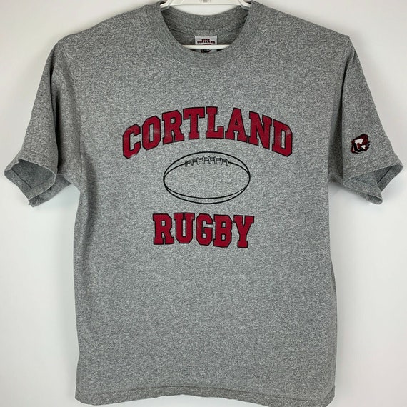 SUNY Cortland Rugby Vintage 90s T Shirt Red Drago… - image 2