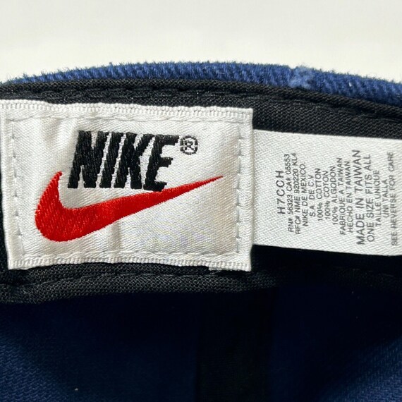 Nike Swoosh Logo Vintage 90s Toddler Hat Blue Kid… - image 8