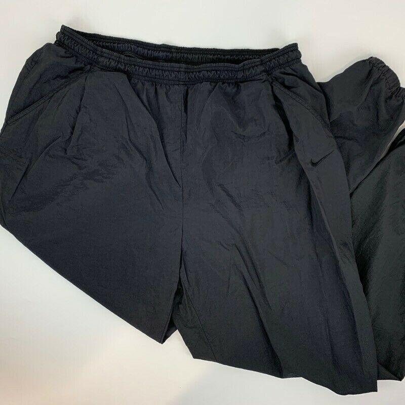 Vintage Nike Mens XXL 2XL Track Pants Black Pockets Drawstring | Etsy