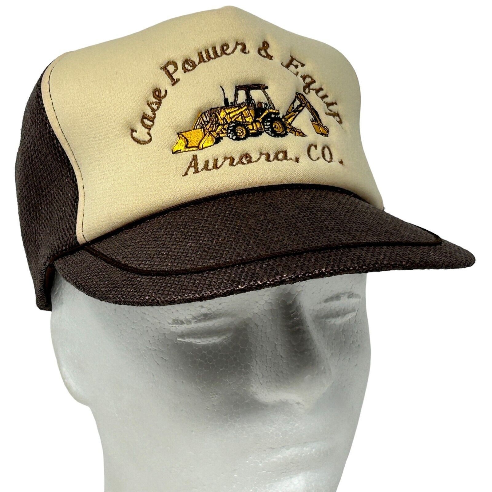 Case Construction Vintage Trucker Hat Baseball Cap Power