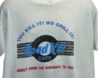 9WD447 90's ROAD KILL CAFE 企業 T 9WD447 90's ROAD KILL CAFE 企業 T - メルカリ