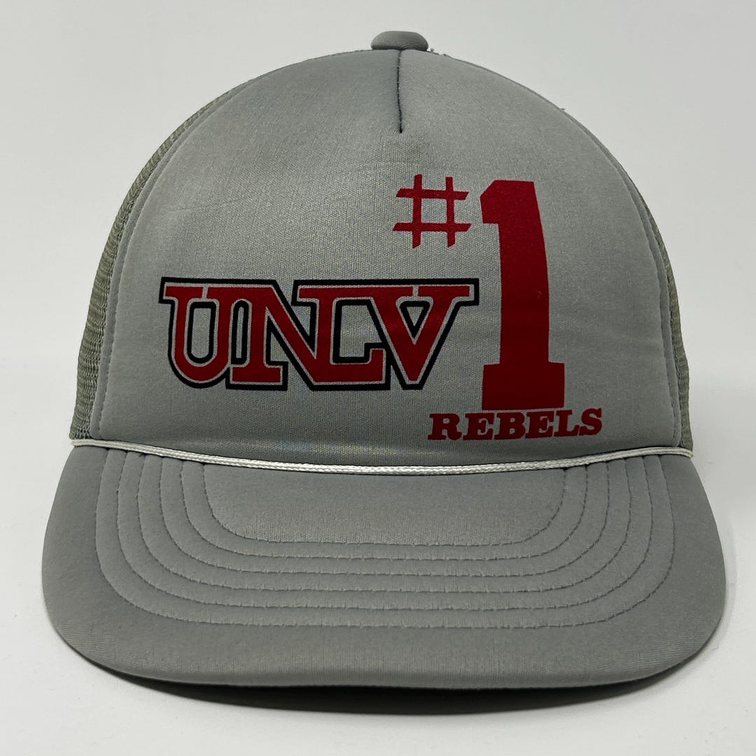 Casquette Snapback Vintage UNLV Runnin' Rebels (Las Vegas) - Années 80 - Occasion